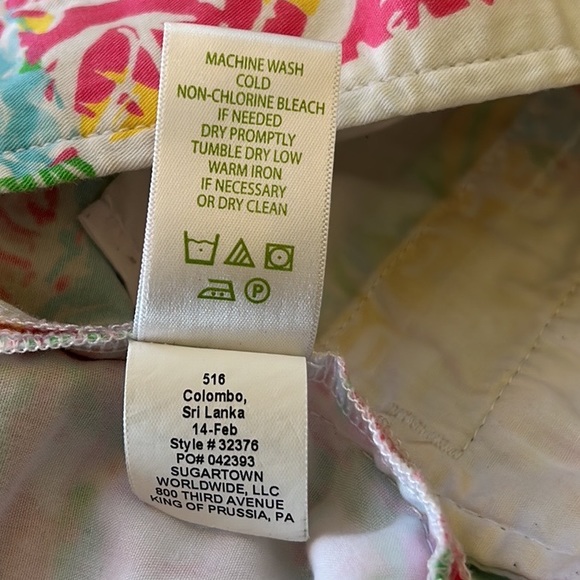 Lilly Pulitzer Callahan Shorts in Multi State Patchwork Print - 0 - Picture 10 of 12